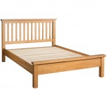 Dorset Oak New Style 4'6' Double Low Foot End Bed